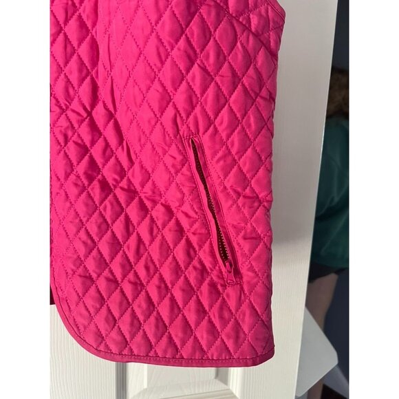 The Tog Shop Petites Quilted Zip Vest PS Petite Small Pink Sleeveless Jacket Lay - Picture 2 of 4